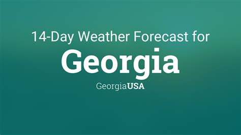 georgia usa weather forecast
